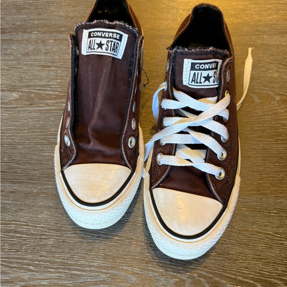 Converse All Star Chocolate Brown platform Sneakers